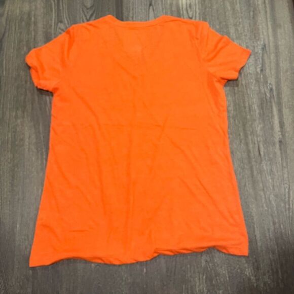 NWOT 2 Pack Womens Shirts V-Neckline Short Sleeve Pullover Orange Size L - Picture 5 of 5